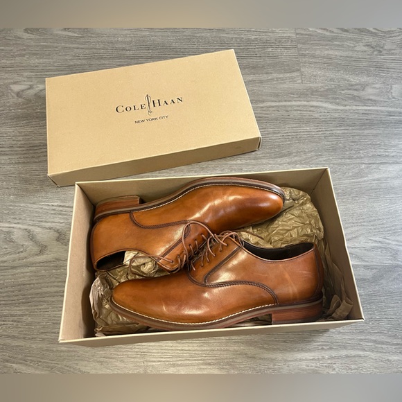 Cole Haan Air Madison Plain Oxford in British Tan - Picture 4 of 12